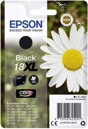 Epson Original Tintenpatrone 18XL Schwarz C13T18114012 - Bild 1