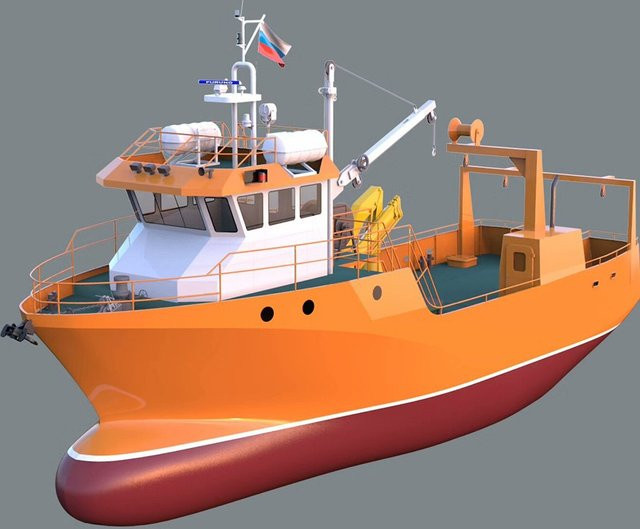 AT 99 MODEL Fischerboot, RC-Schiff, ferngesteuert, orange - Bild 1