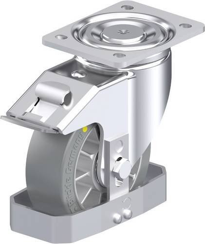 Blickle Stahlblech-Lenkrolle LH-ALTH 152K-FI-AS-FS in Silber, Rad-Durchmesser: 150 mm, Tragfähigkeit: 900 kg - Bild 1