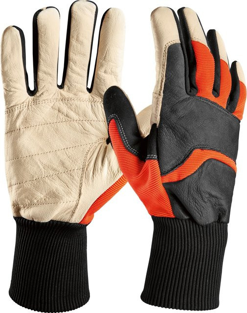 Kerbl Motorsägenhandschuh Forester aus Ziegenleder und Spandex, Größe 9 - Bild 1