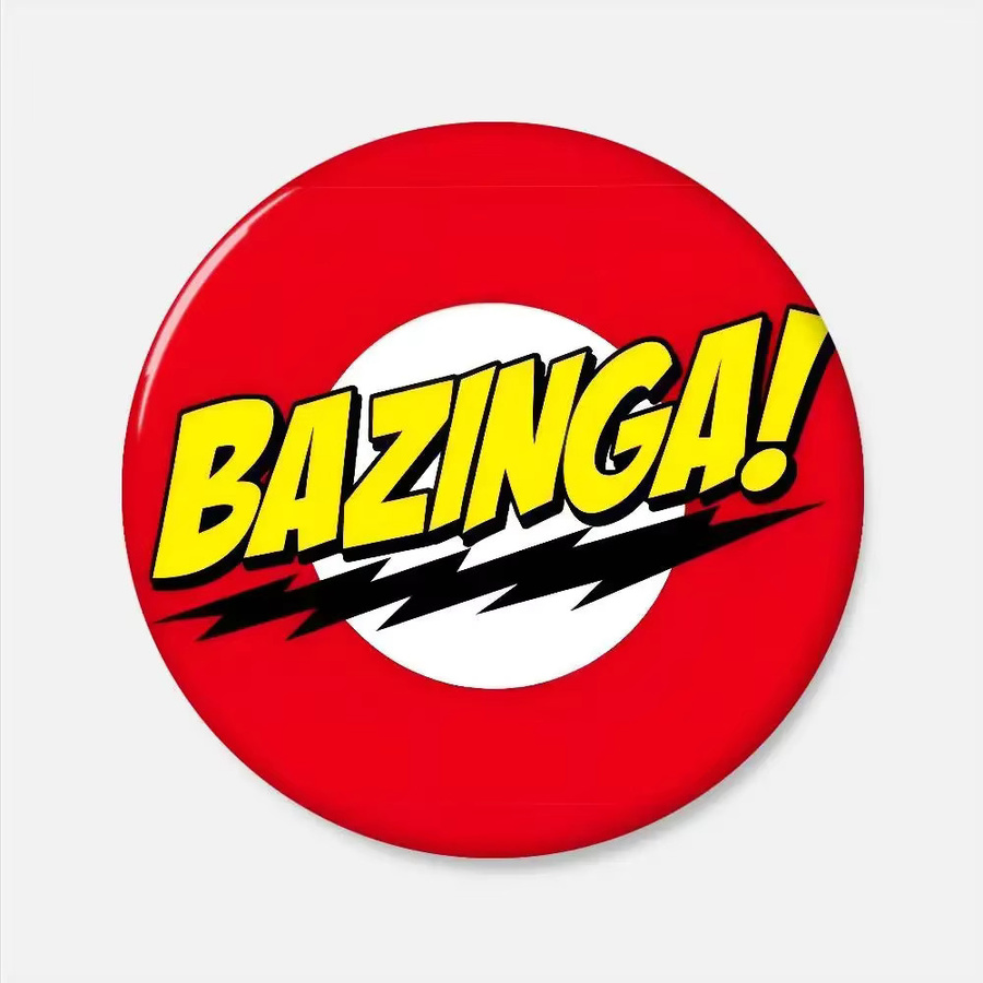 kayou Brosche, The Big Bang Theory Bazinga Cartoon, Metall, Unisex - Bild 5