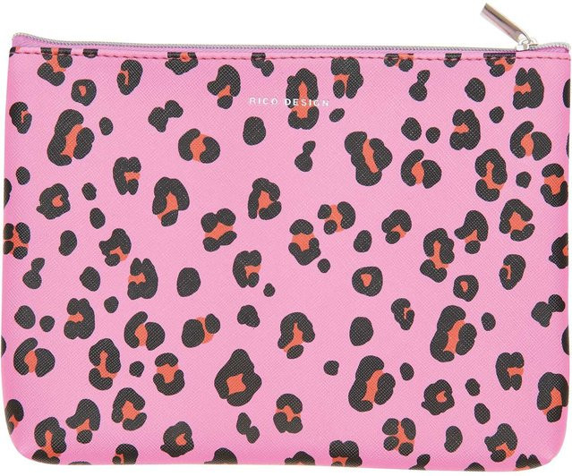 Rico Design Etui Acid Leo in Pink und Neonrot - Bild 1