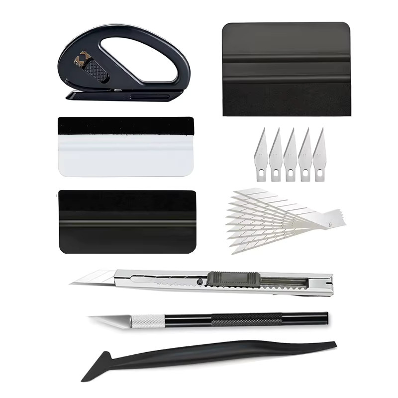 NeoWrap Vinyl Wrap Applikator Tool Kit mit Filz Rakel, Kantenschneider und Eckrakel zur Fenster Tönung und Tapeten Glättung - Bild 5