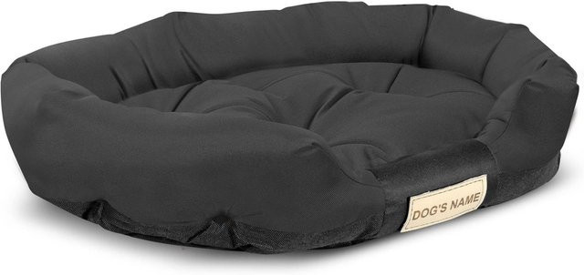 AIOFACTORY LEGOWISKA Hundebett oval, wasserdicht, schwarz, XL - Bild 1