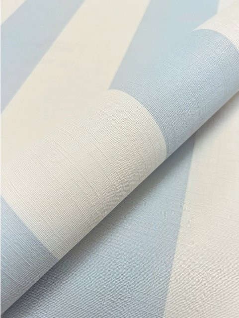 Newroom Vliestapete Bellburry Blue Streifen Modern in Blau und Weiß mit FSC-Zertifizierung - Bild 1