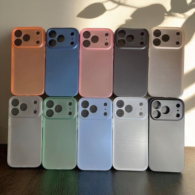 Ultradünne matte PP-Handyhülle mit feiner Lochstruktur und Augenschutz für iPhone 11 bis iPhone 17 Pro Max Plus in Weiß - Bild 1