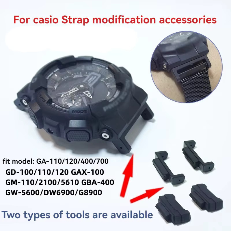 Casio Uhrenarmband Adapter, 22 x 16 mm, Schwarz, Unisex - Bild 2