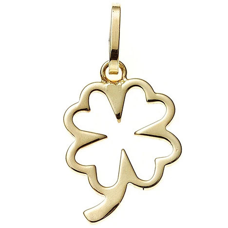 Colfem Anhänger Kleeblatt, 333 Gelbgold, Unisex - Bild 1