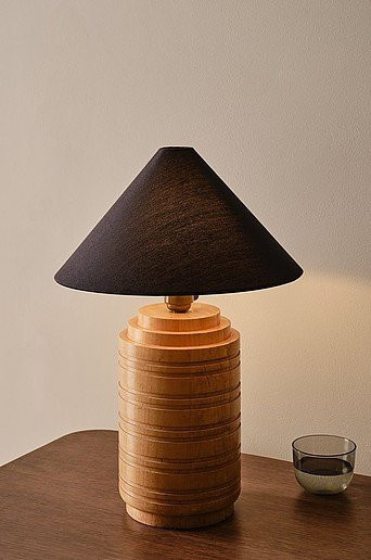 Jotex Lampenschirm SCILLA in Schwarz mit Kegelform und Durchmesser: 30 cm - Bild 1
