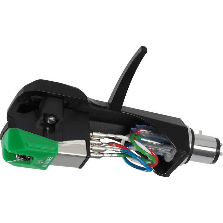 Audio-Technica AT-VM95E/H Tonabnehmer in Schwarz und Grün - Bild 1