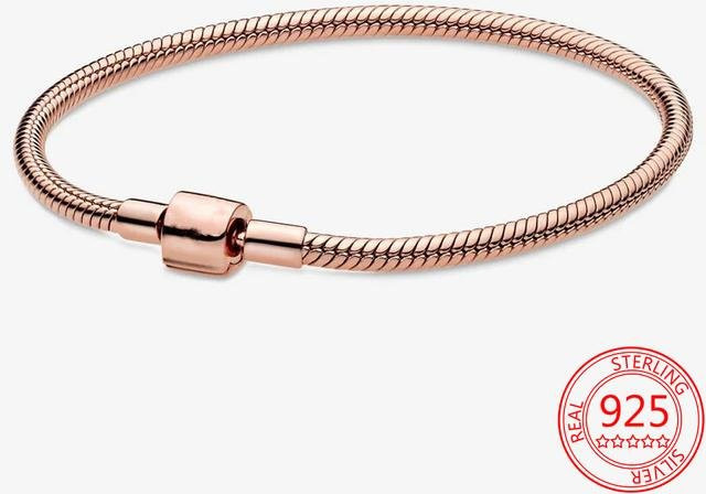 Wucifang Jewelry Armband, 925 Sterling Silber, Unendlich Geknotetes Herz, 21cm, Damen - Bild 1