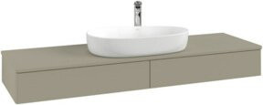 V&B Waschtischunterschrank Antao mit Frontstruktur in Blau, B/T: 160 x 50 cm - Bild 1