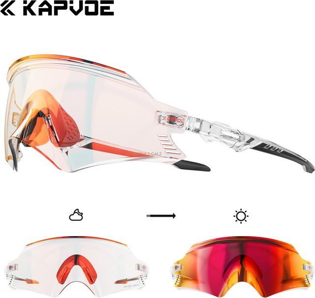 Kapvoe Sportsonnenbrille Herren, Kunststoff, UV400 - Bild 1