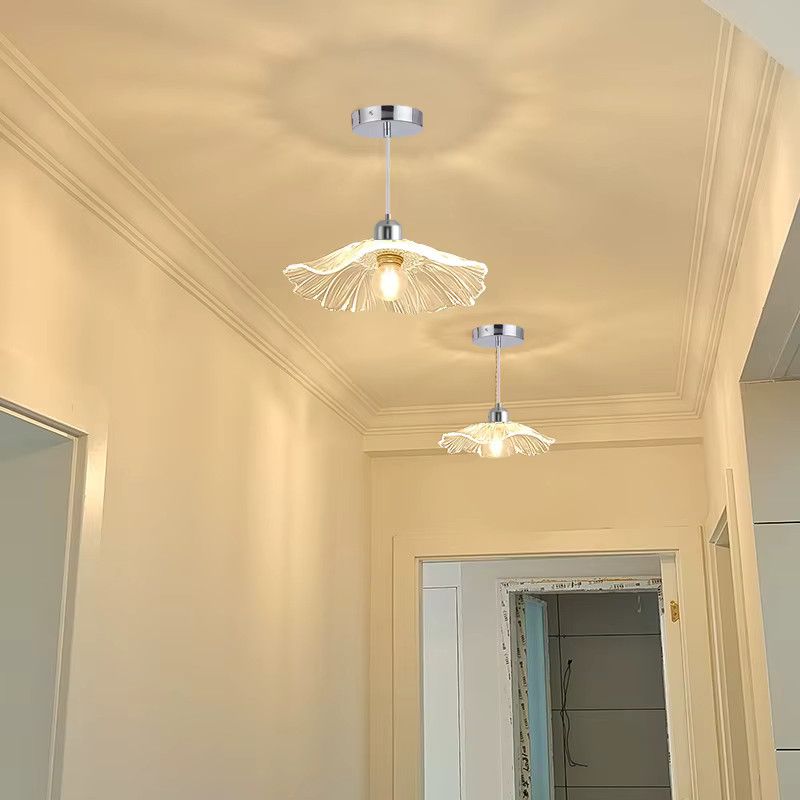 Ramalho Glas Pendelleuchte in Silber für die Innenbeleuchtung von Wohnzimmer, Esstisch oder Küche - Bild 2