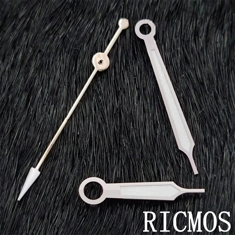 RICMOS Uhrzeiger, Silber, Grün leuchtend, Unisex - Bild 1