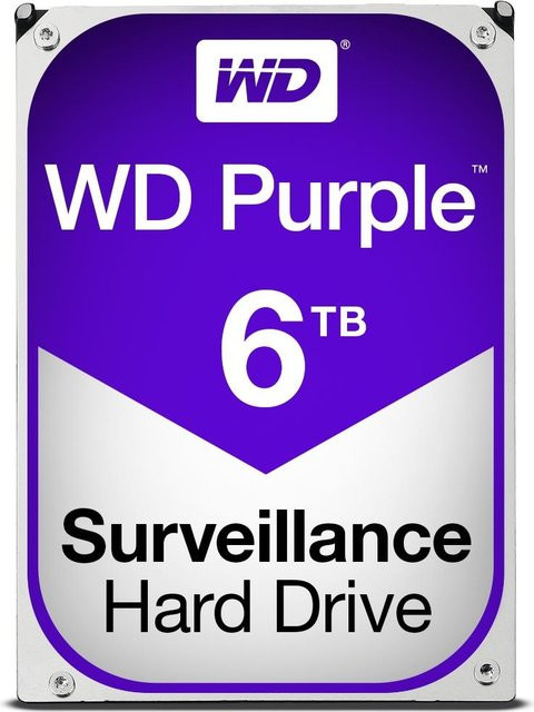 Western Digital WD Purple Surveillance Festplatte 6 TB, 3.5 Zoll, SATA 6Gb/s, 5400 U/min - Bild 1