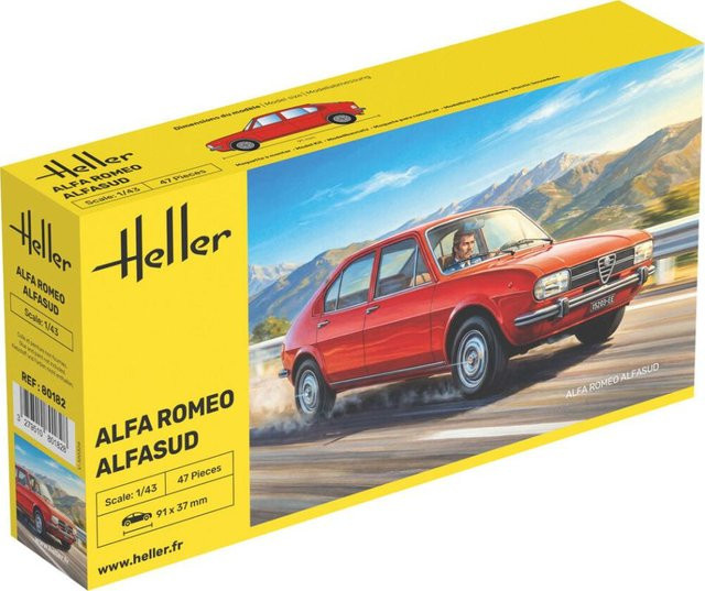 Heller Alfa Romeo Alfasud, Fahrzeug, Rot, 1:43 - Bild 1