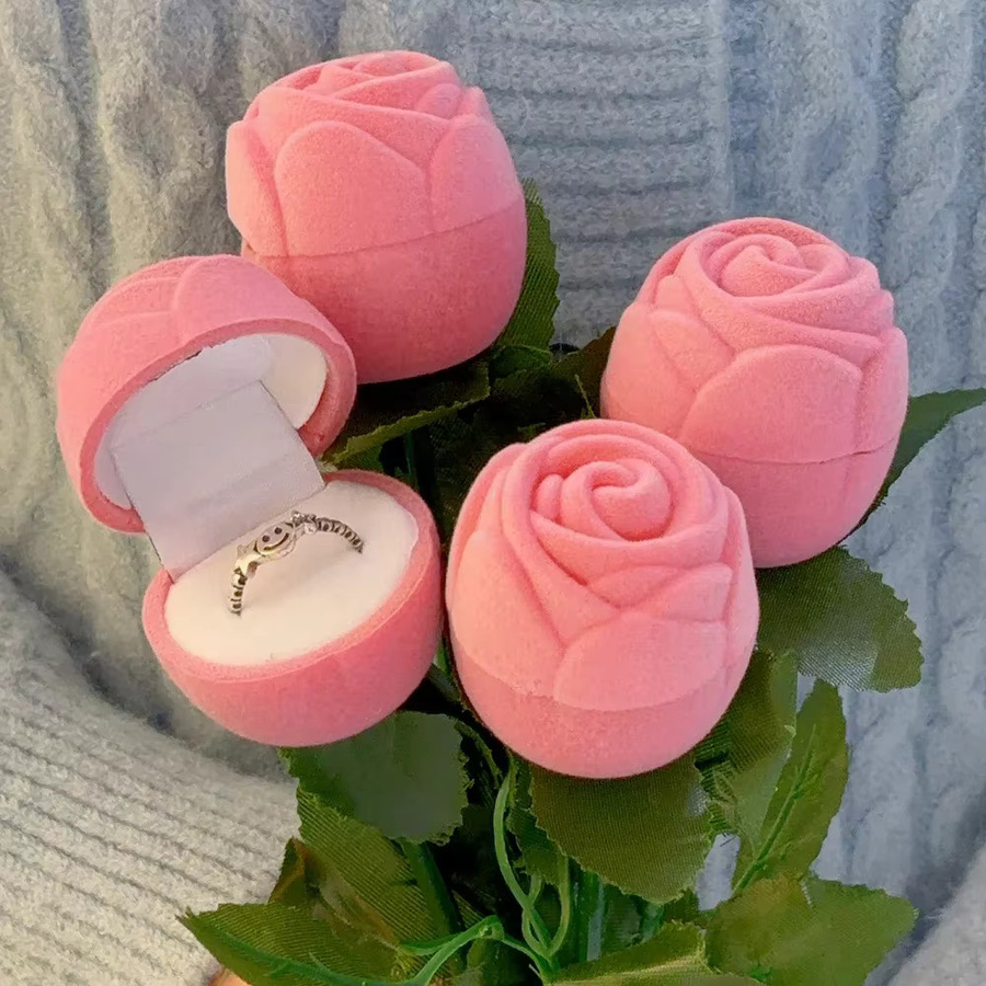 Herz-Liebes-Halskette mit Rosenblüten, Silber, Zirkonia, Damen - Bild 2