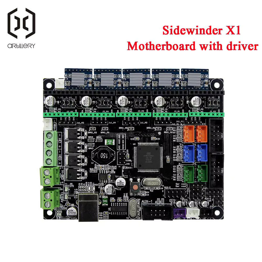 MKS 8Bit Motherboard PCB Kit für Artillery Sidewinder X1 V1.0 in Schwarz - Bild 3