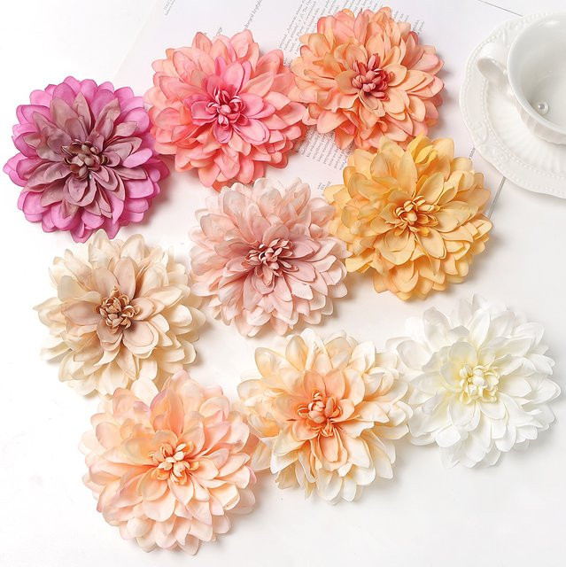 MENGHAO Künstliche Pfingstrosen Blumenköpfe für DIY Dekoration und Hochzeiten, 2 bis 5 Stück, Höhe: 11 cm - Bild 1