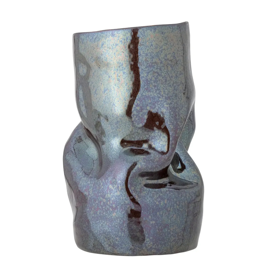 Bloomingville Vase Apio aus Keramik in Schwarz, organisch geformt, Höhe: 22 cm - Bild 1