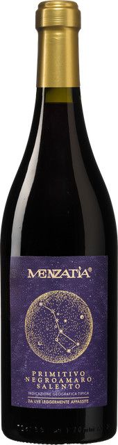 Menzatia Rotwein Primitivo-Negroamaro, Salento, Italien, 0,75 l - Bild 1