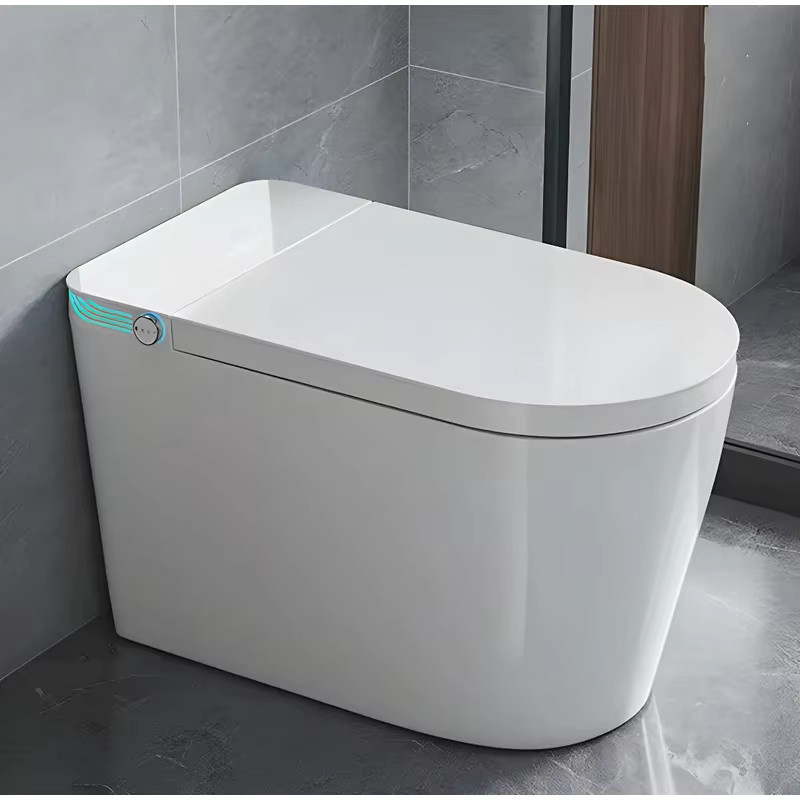 Intelligente Toilette von FULANG mit integriertem Bidet, beheiztem Sitz und Sprachsteuerung in Weiß - Bild 2