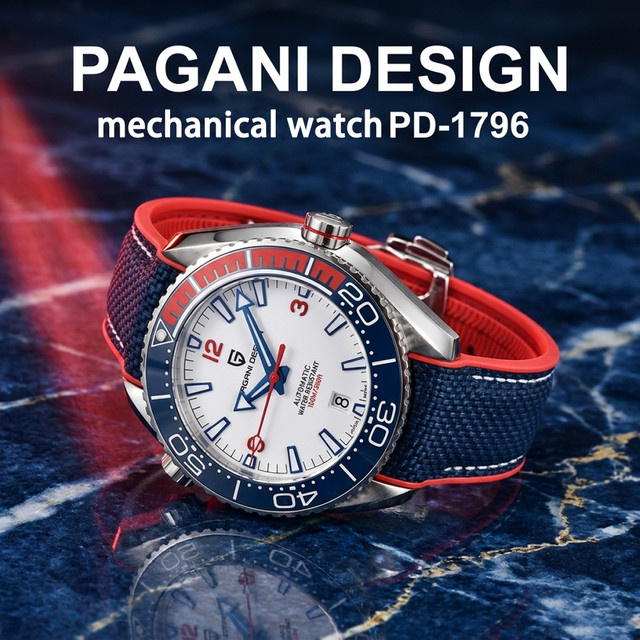 PAGANI DESIGN Armbanduhr, Automatik, Edelstahl, Saphirglas, Herren - Bild 1
