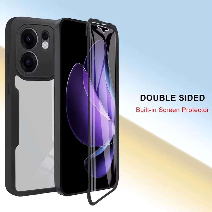Transparente 360-Grad-Ganzkörper-Displayschutzfolie und stoßfeste Handyhülle für OPPO Reno 13 und Reno 14 Pro 13F 14F - Bild 2