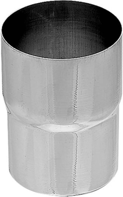 Zambelli Fallrohrverbinder DN 80 aus verzinktem Stahl in Silber für die Dachentwässerung - Bild 1