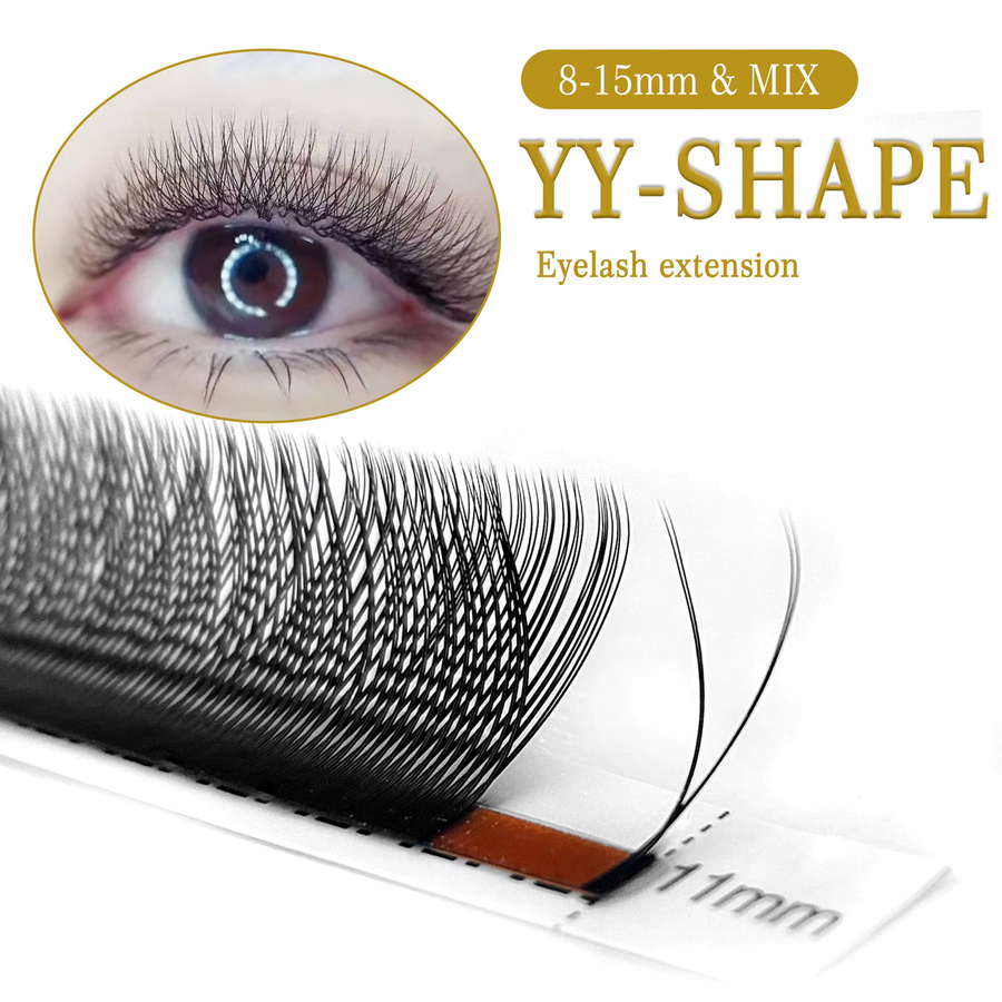 CoMango Eyelash Extension Single & Mix, 8-15mm, Natural - Bild 1