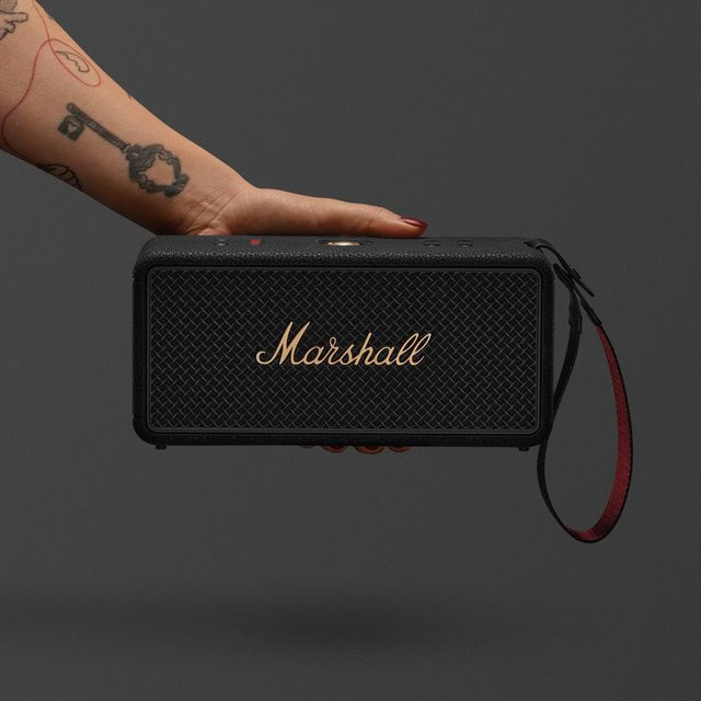 Marshall Middleton II Bluetooth-Lautsprecher Schwarz und Messing - Bild 1