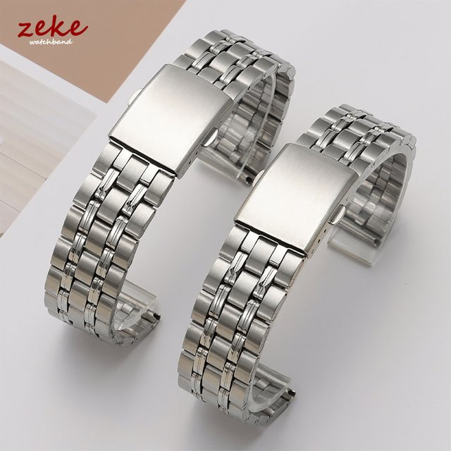 crazyband Uhrenarmband Edelstahl, Silber, Damen, 20 mm, 22 mm - Bild 1