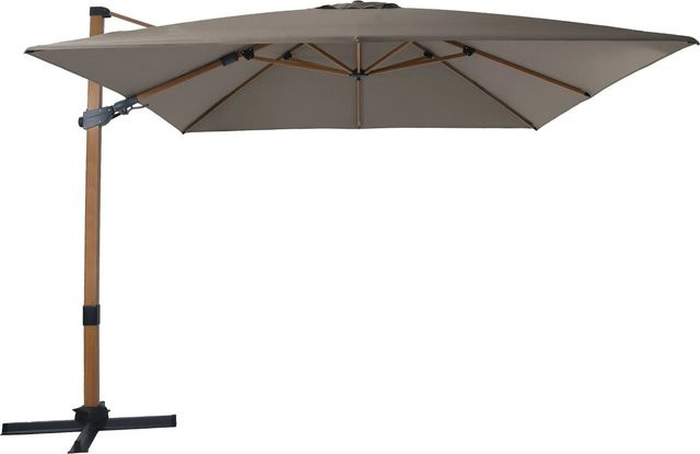 AXI Ampelschirm Taupe mit Aluminiumgestell und Spuncrylic-Gewebe, B/T: 300 x 300 cm - Bild 1