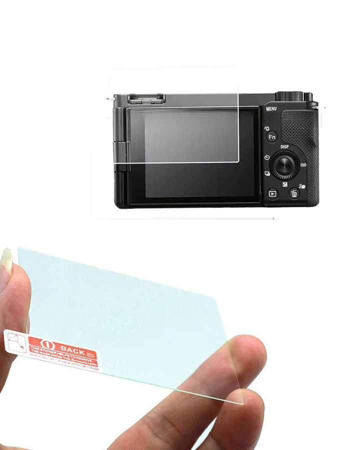 Nikon ZR Displayschutzfolie aus gehärtetem Glas, 9H Härtegrad, HD, transparent, kratzfest mit Bogenkantenschutz - Bild 6