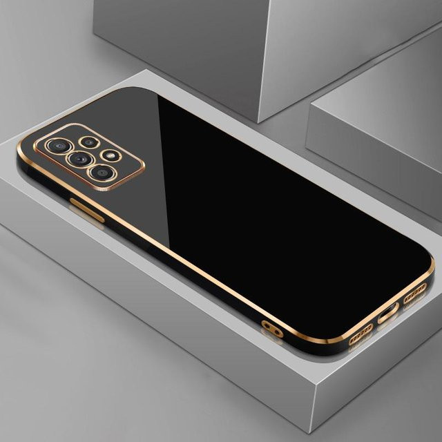 Stoßfeste Luxus-Beschichtungshülle für Samsung Galaxy S24 S23 S22 S21 Ultra A54 A14 A53 A13 A52 A52S 5G in Schwarz - Bild 1
