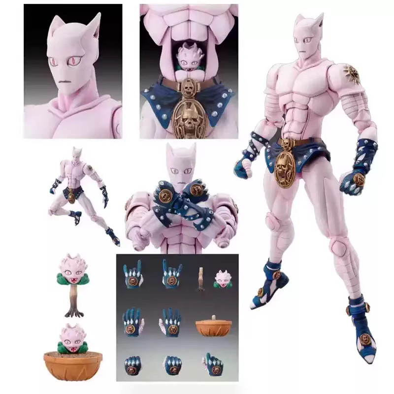 Bandai Jojo's Bizarre Adventure Yoshikage Kira Killer Queen Anime Actionfigur als Desktop Ornament - Bild 3