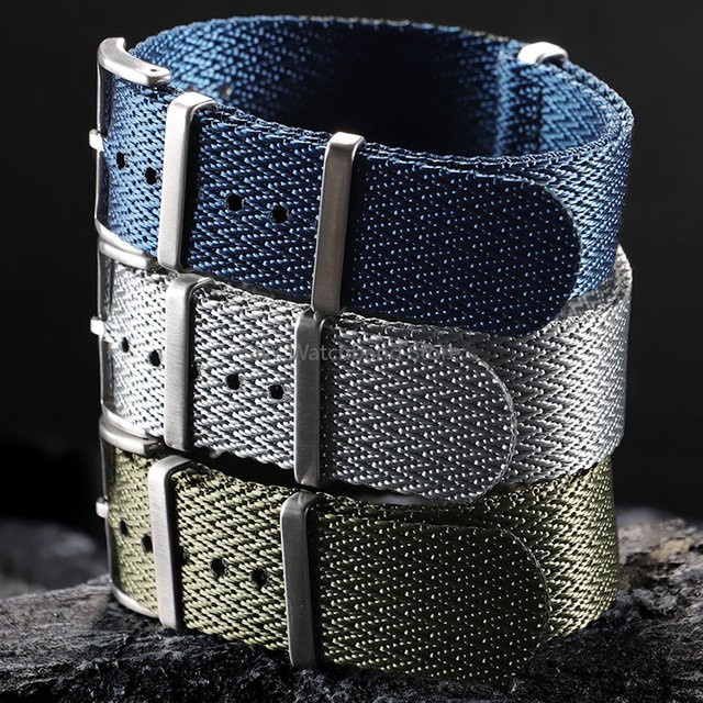 asukaband Uhrenarmband Nylon, Textil/NATO, Unisex, 18/20/22 mm - Bild 1