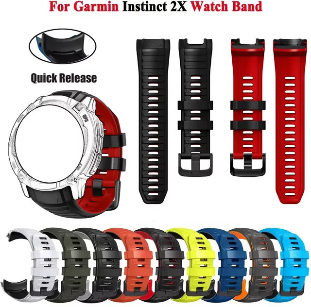 Garmin Uhrenarmband Silikon, Schwarz, Herren - Bild 1