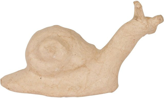 Décopatch Schnecke aus Pappmaché in Beige - Bild 1
