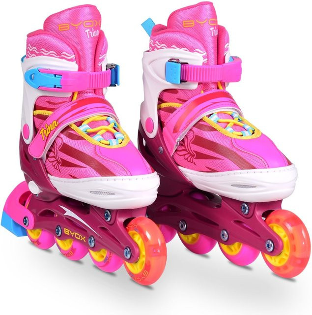 Byox Trina 3 in 1 Inliner Kinder Größe L 38-41 verstellbar mit PU Rollen - Bild 1