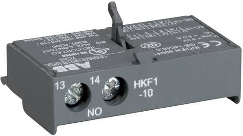 ABB HKF1-10 Hilfskontaktblock für Schütz mit 1 Schließer in Grau - Bild 1