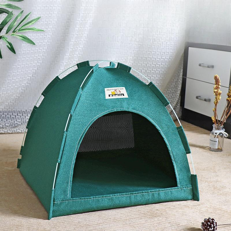 Faltbares Katzenhaus von Yiran Furniture aus Plüsch, tragbares Haustierzelt für Katzen und Hunde, B/T/H: 36 x 36 x 28 cm - Bild 2