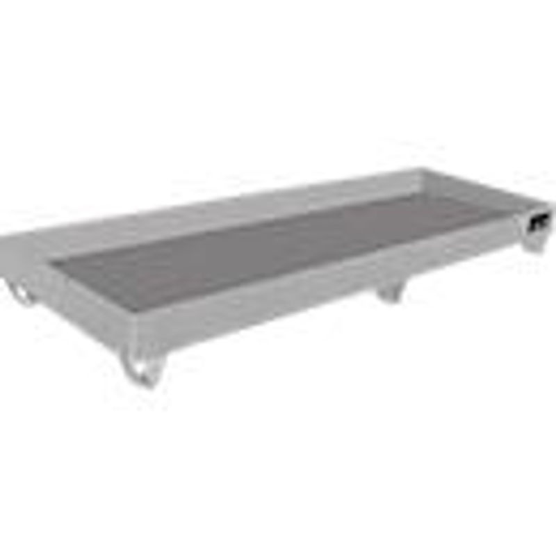 Bauer Südlohn Edelstahl-Auffangwanne VAW-4/B, Farbe: Silber, B/T/H: 2400 x 800 x 250 mm - Bild 2