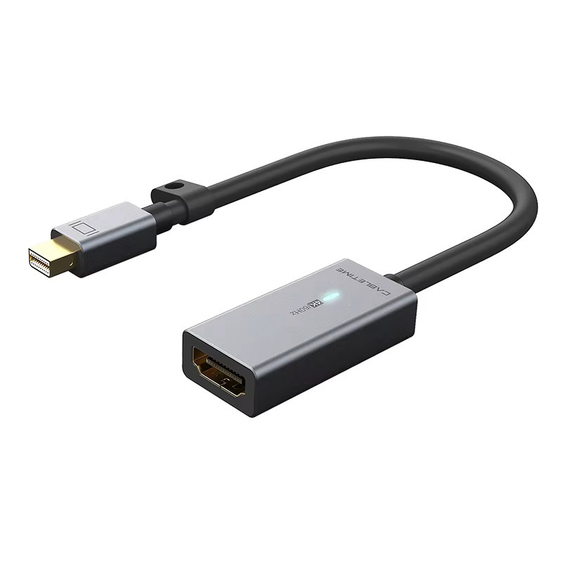 CABLETIME Mini DisplayPort zu HDMI Adapter in Grau für 4K@60Hz Datenübertragung und Synchronisation - Bild 5