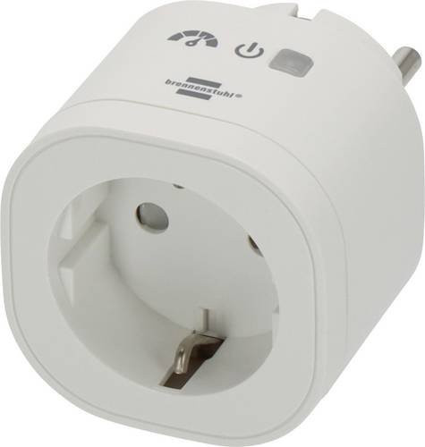 Brennenstuhl Connect WAE 3600 XS01 WLAN-Steckdose Matter-kompatibel mit Energiemessung und App-Steuerung, grau/weiß - Bild 1