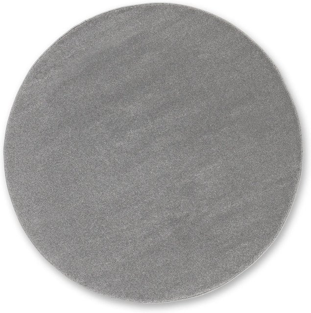 Schöner Wohnen Teppich Pure rund in Silber Durchmesser: 160 cm - Bild 1