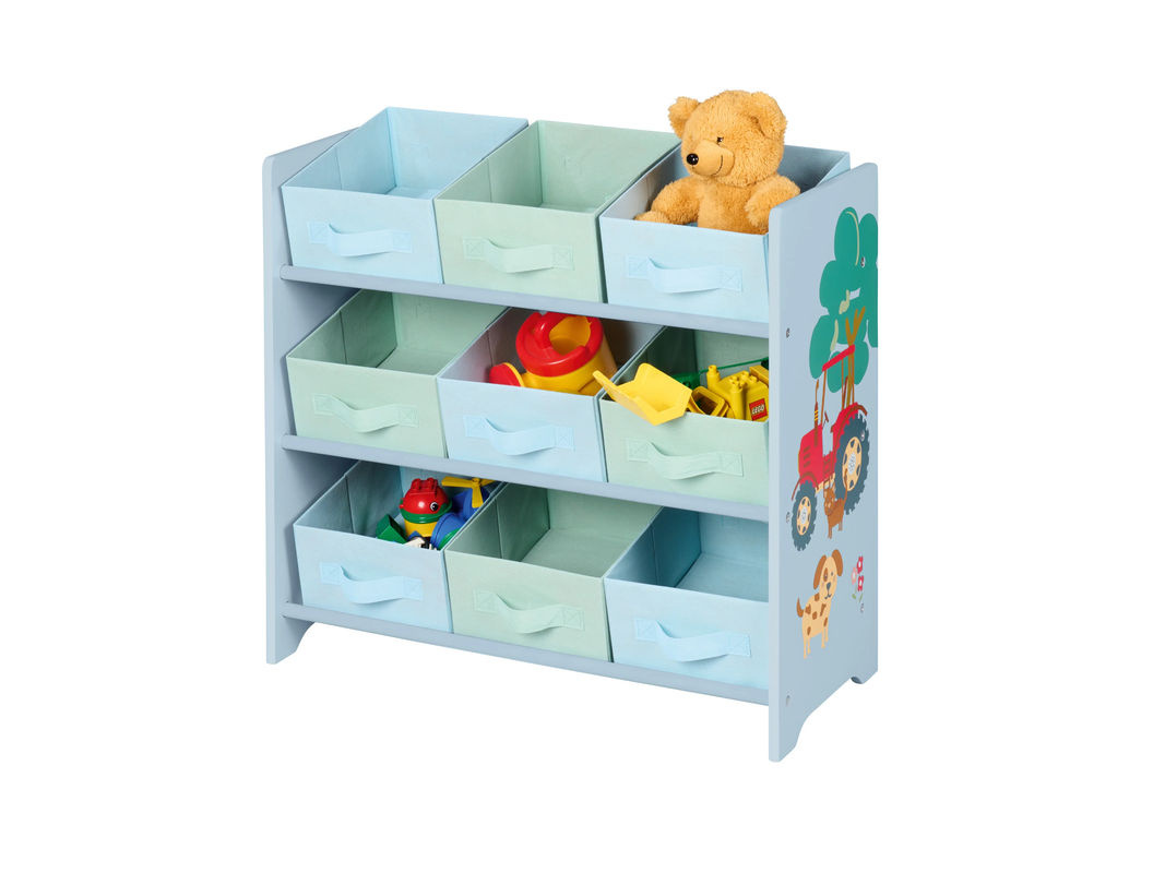 LIVARNO Kinder Aufbewahrungsregal für das Kinderzimmer, Blau, B/T/H: 65 x 30 x 62 cm - Bild 2
