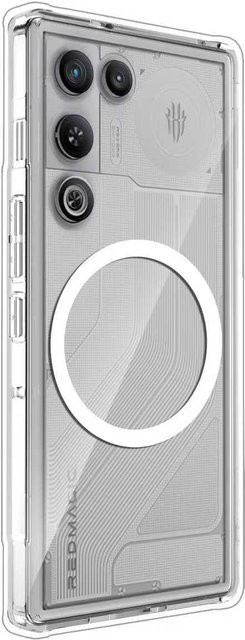 Magnetische und halbtransparente Schutzhülle für ZTE Nubia Red Magic 11 Air, mattes PC-Rückcover, stoßfest, in Schwarz, Grau, Pink oder Transparent - Bild 1