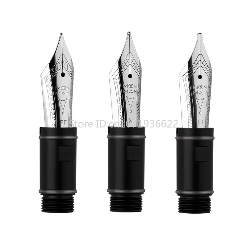 MAJOHN No.6 Brunnen Ersatz-Feder-Set in Silber für P136, P138, P139 und V60 Füllhalter in den Größen EF, F, M und Stub - Bild 3